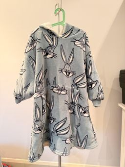 Looney Tunes Bugs Bunny Girls Oversized Hoodie Blanket Grey M for rent on The Volte - image 1