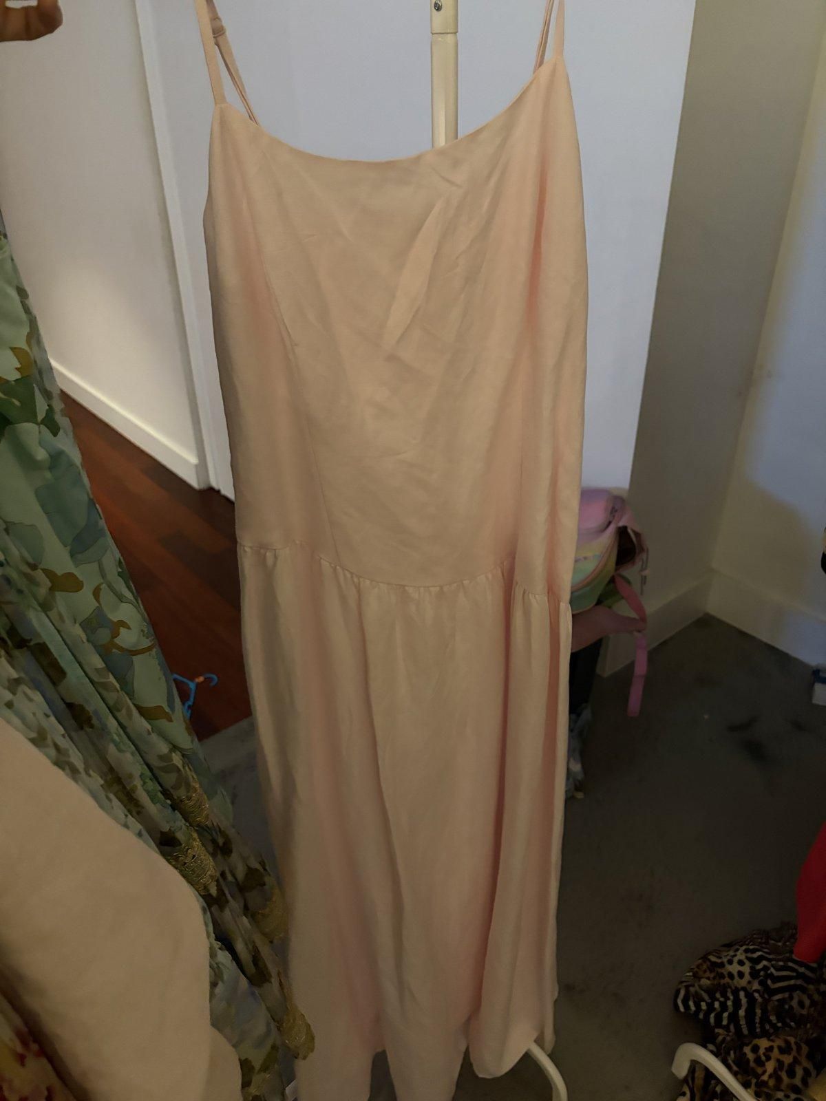Lily Loves Strappy Slip Maxi Dress Size 8 Blush - Image 3