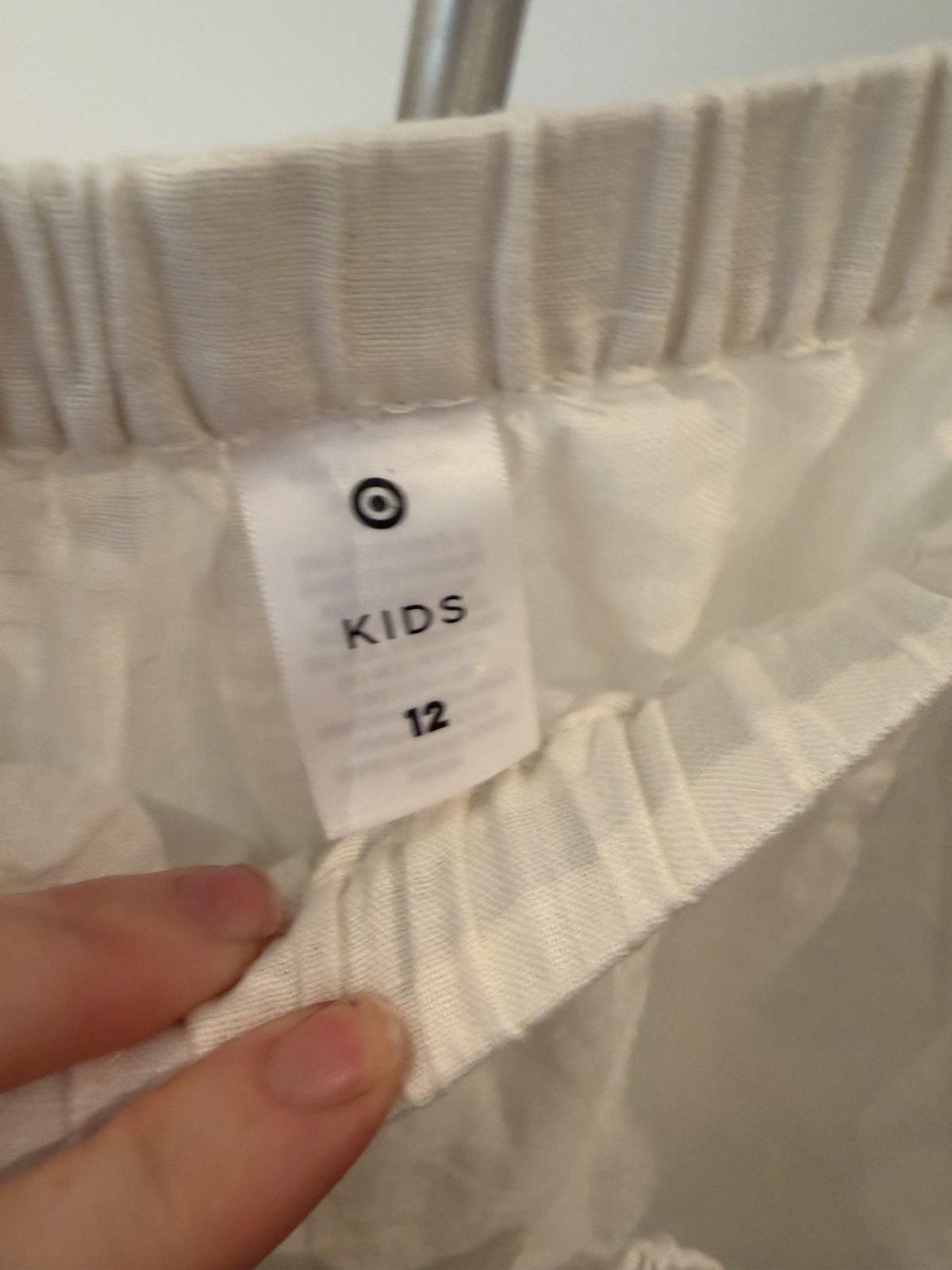 Target Girls Pull-On Shorts Size 12 White - Image 2
