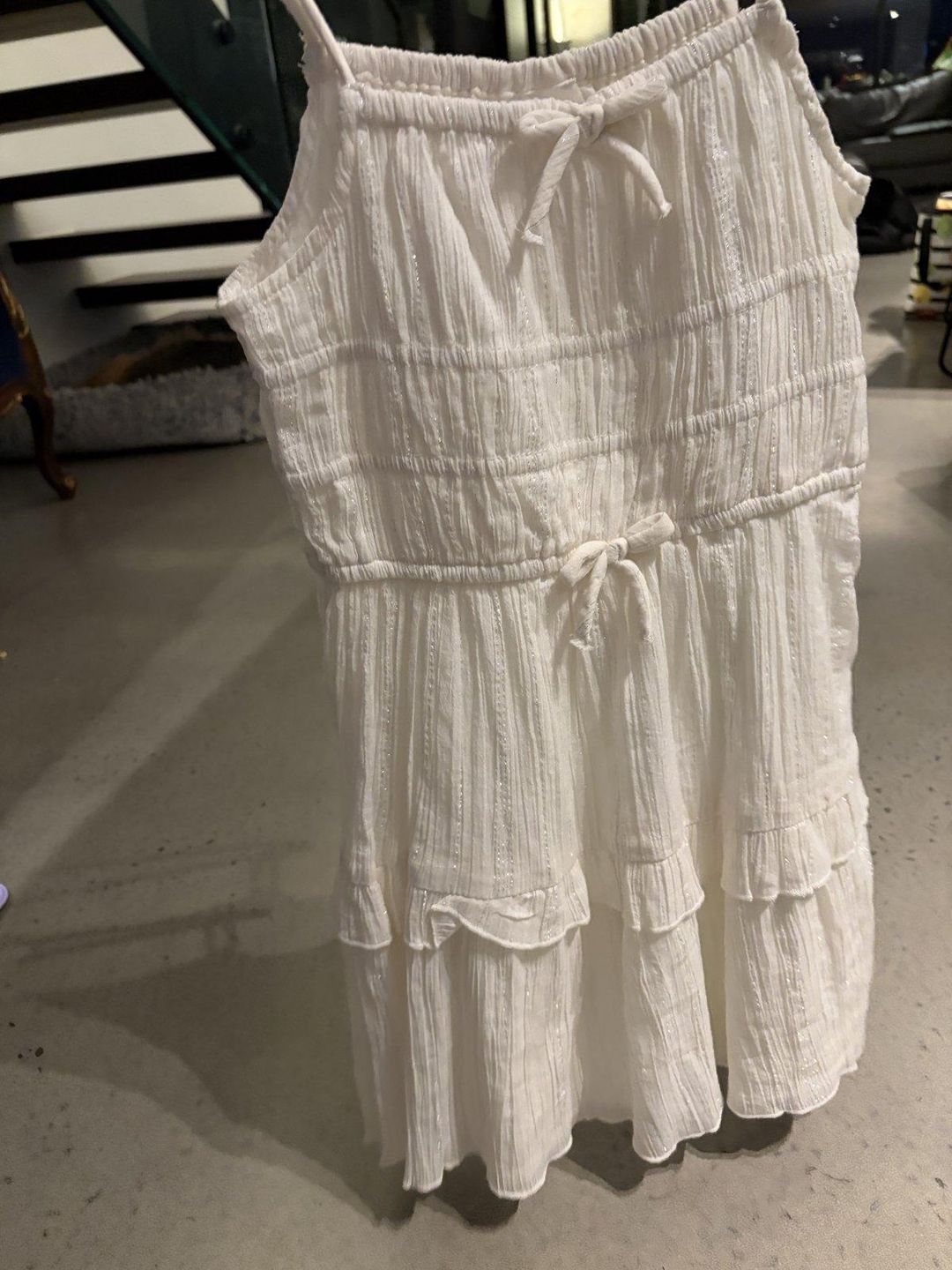 Miss Mango Girls' Crinkle Tiered Strappy Sundress Size 8 for rent on The Volte - main image