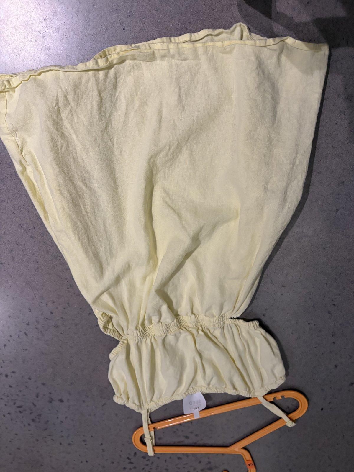 Seed Teen Girls Linen-Look Blouse Size 14 Pale Yellow for rent on The Volte - main image