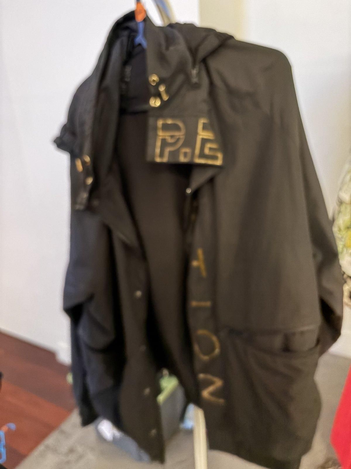 Women's P.E Nation Hooded Logo Anorak Parka Black Size L - Image 3