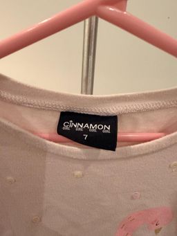 Cinnamon Girl Flamingo Sequin Long Sleeve Tee Size 7 for rent on The Volte - image 2