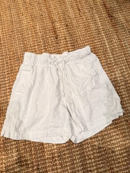 Anko Girls Linen Drawstring Shorts Size 6 White for rent on The Volte - image 1