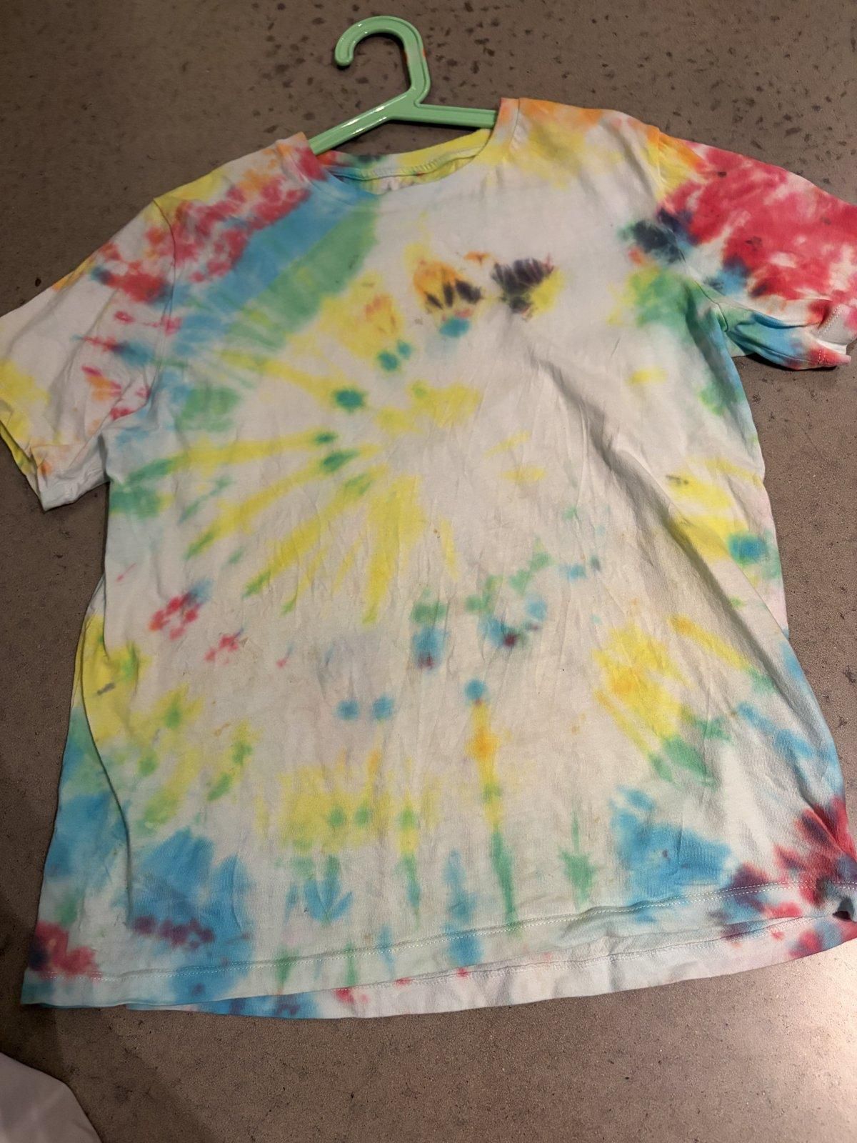 Kids Tie-Dye Short-Sleeve T-Shirt Size 14 - Image 1