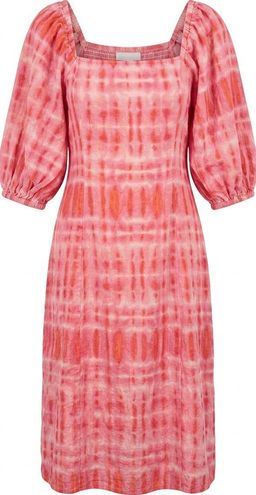 Sportsgirl Tie-Dye Midi Dress Size 4 Pink for rent on The Volte - image 1