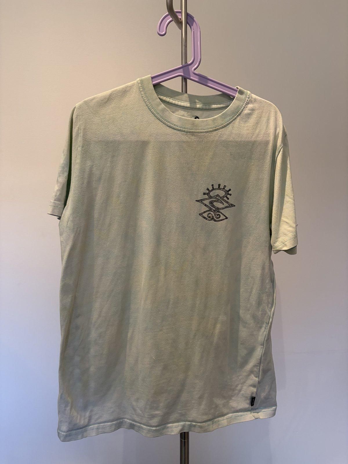 Rip Curl Kids Graphic T-Shirt Size 12 Green Tie-Dye - Image 2