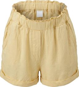 Women's Yellow Linen Paperbag Shorts Size S for rent on The Volte - image 1