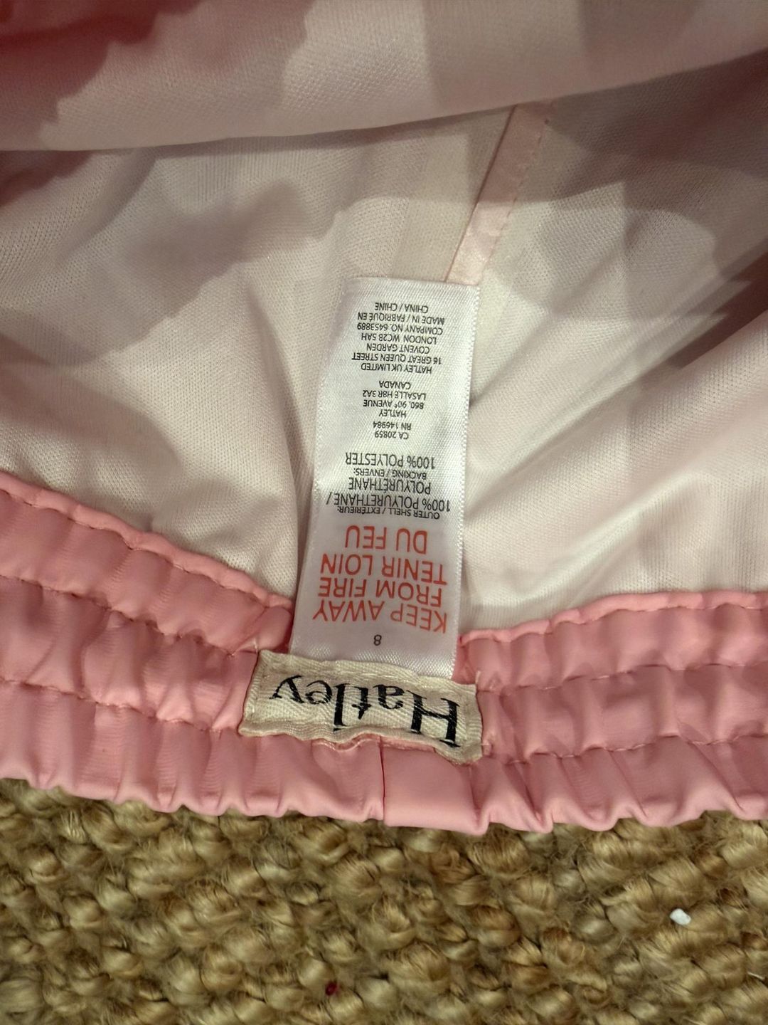 Hatley Girls' Pink Splash Rain Pants Size 8-9 for rent on The Volte - main image