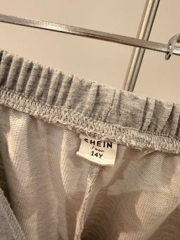 SheIn Teens "98" Wide Leg Sweatpants Grey Size 14 for rent on The Volte - image 2