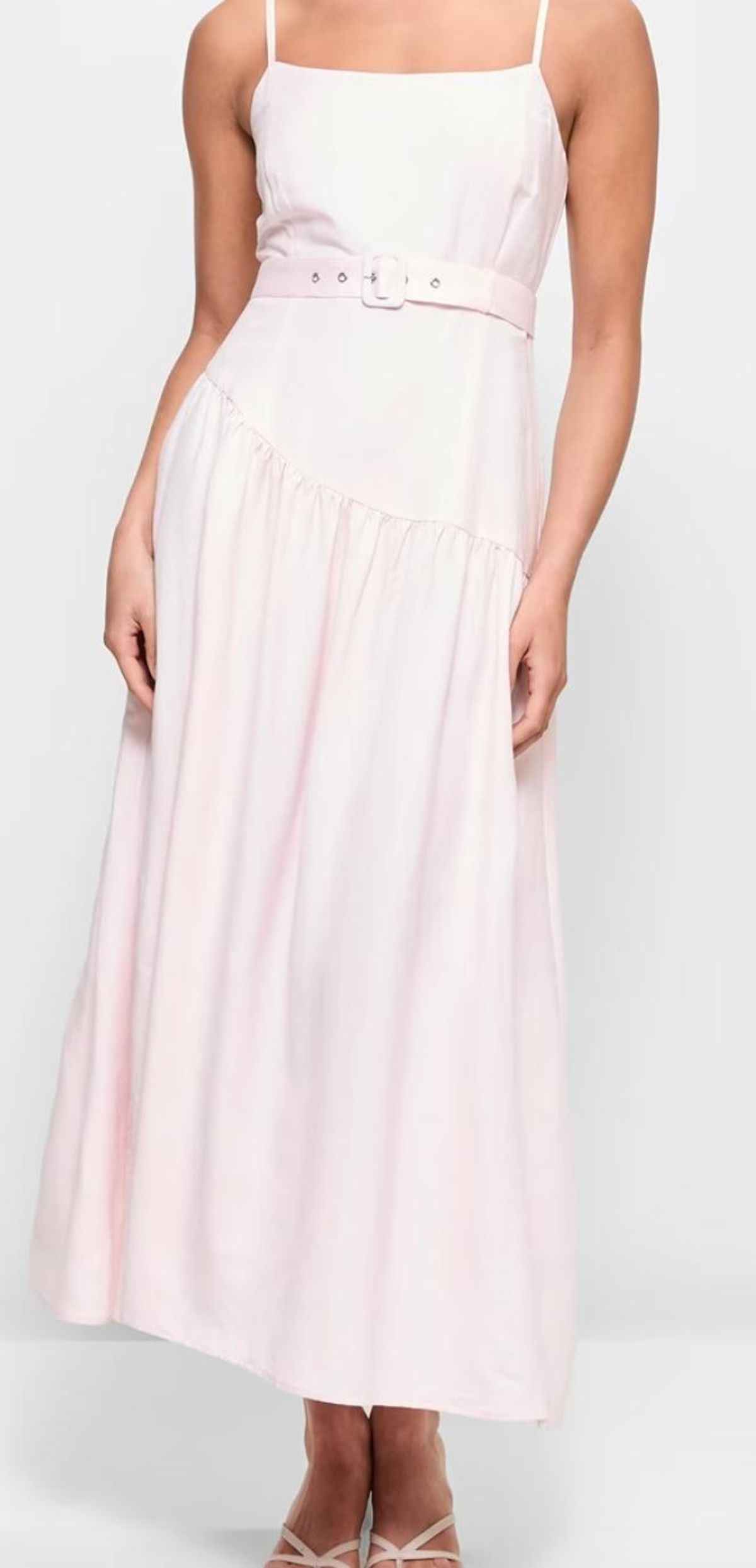 Lily Loves Strappy Slip Maxi Dress Size 8 Blush - Image 1