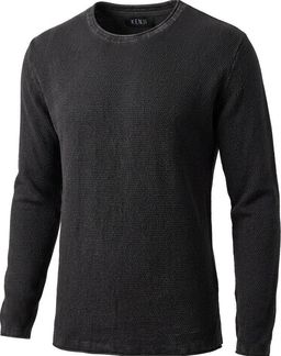 Kenji Women's Washed Black Textured Knit Pullover Jumper L for rent on The Volte - image 1