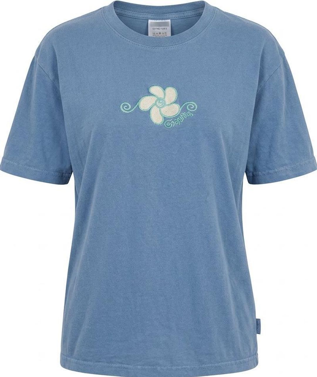 Ghanda Blue Flower Embroidered T-Shirt Size 12-13 for rent on The Volte - main image