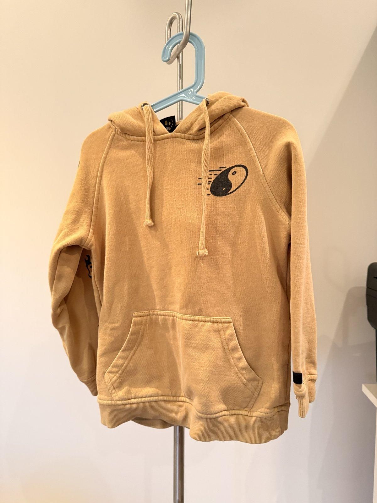 Alphabet Soup Kids "Daily Madness" Hoodie Size 6 Yellow for rent on The Volte - main image