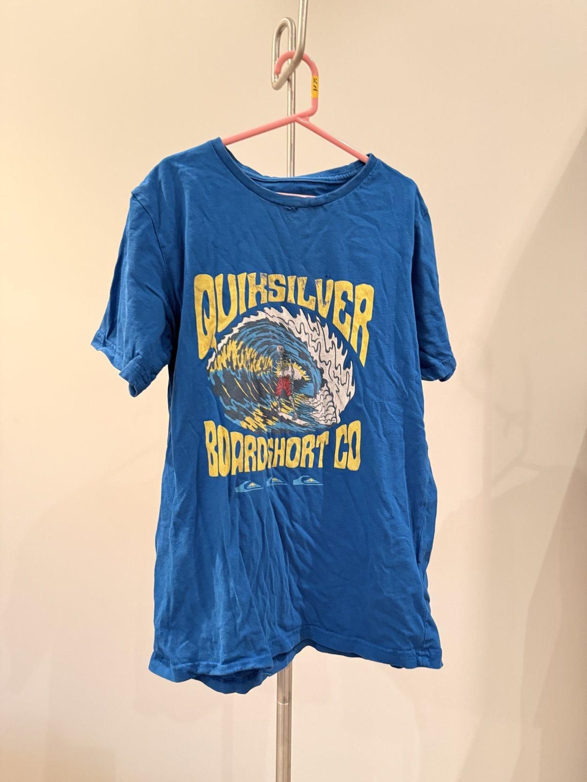 Quiksilver Boys Graphic T-Shirt Size 12 Blue - Image 1