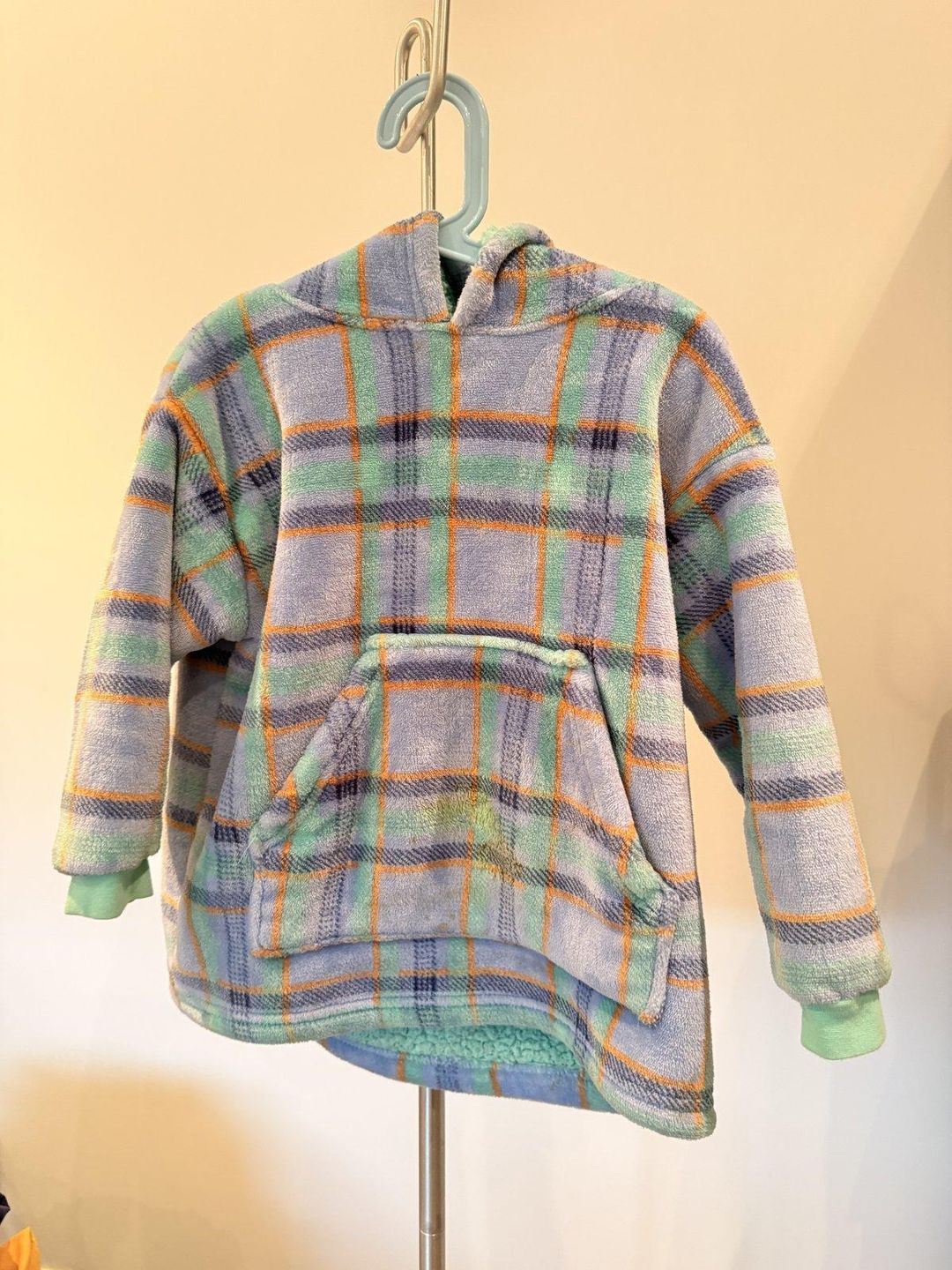 Cotton On Kids Plaid Fleece Hoodie Size 3-4 Years for rent on The Volte - main image