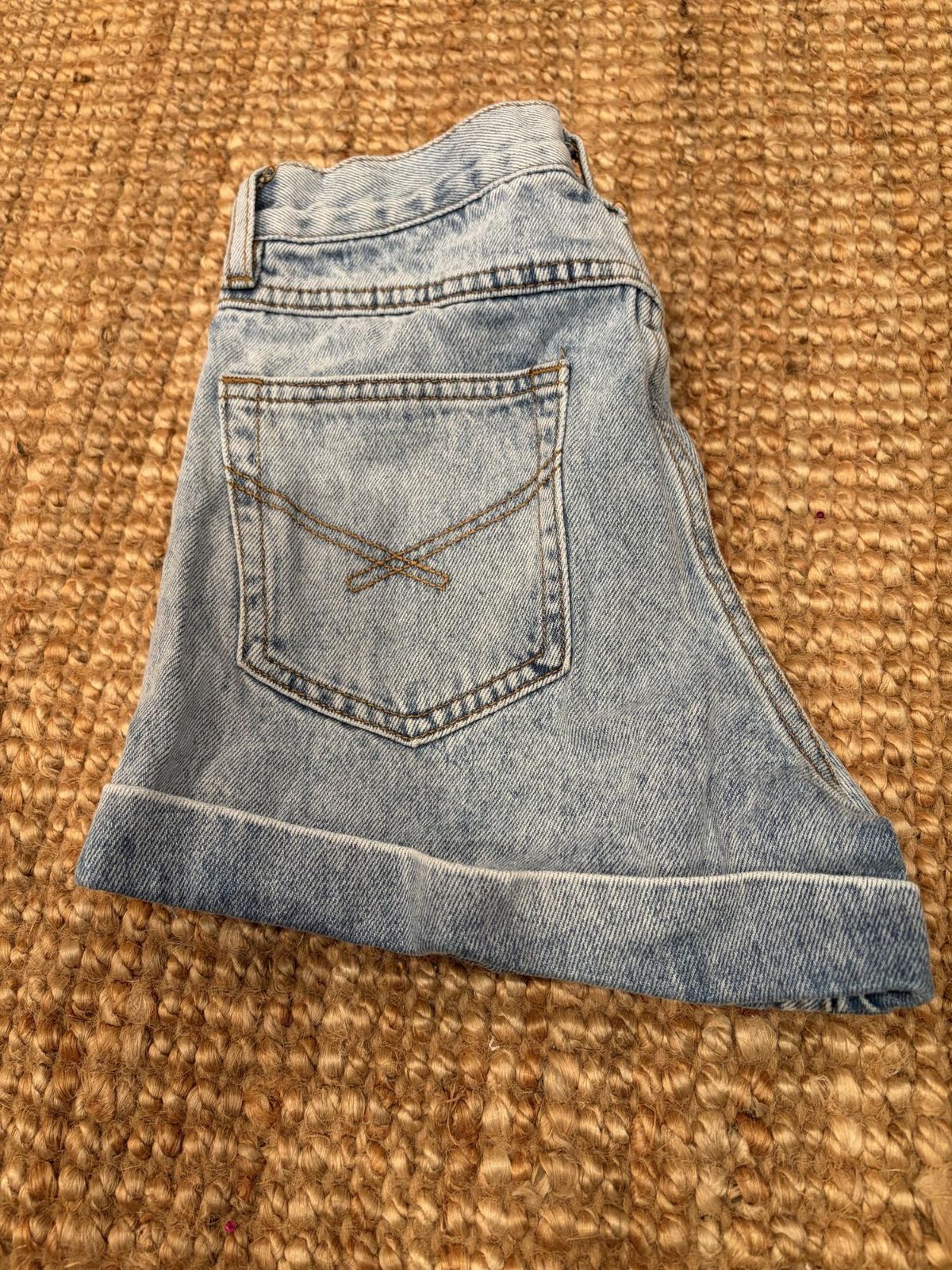 Ghanda Girls Denim Shorts Cut-Off Gold Embellishments 12-13Y - Image 3