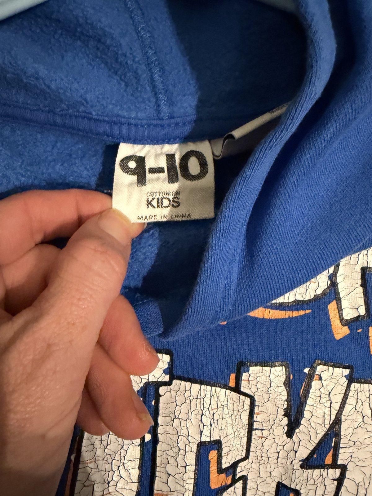 Cotton On Kids New York Knicks Pullover Hoodie Size 9-10 - Image 2