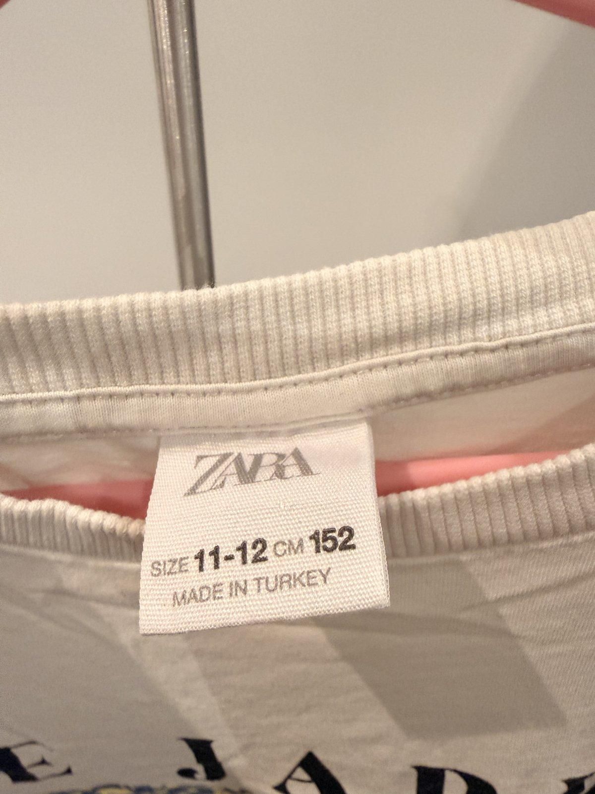 Zara Kids "Le Jardin Des Coquelicots" Graphic T-Shirt 11-12Y - Image 2