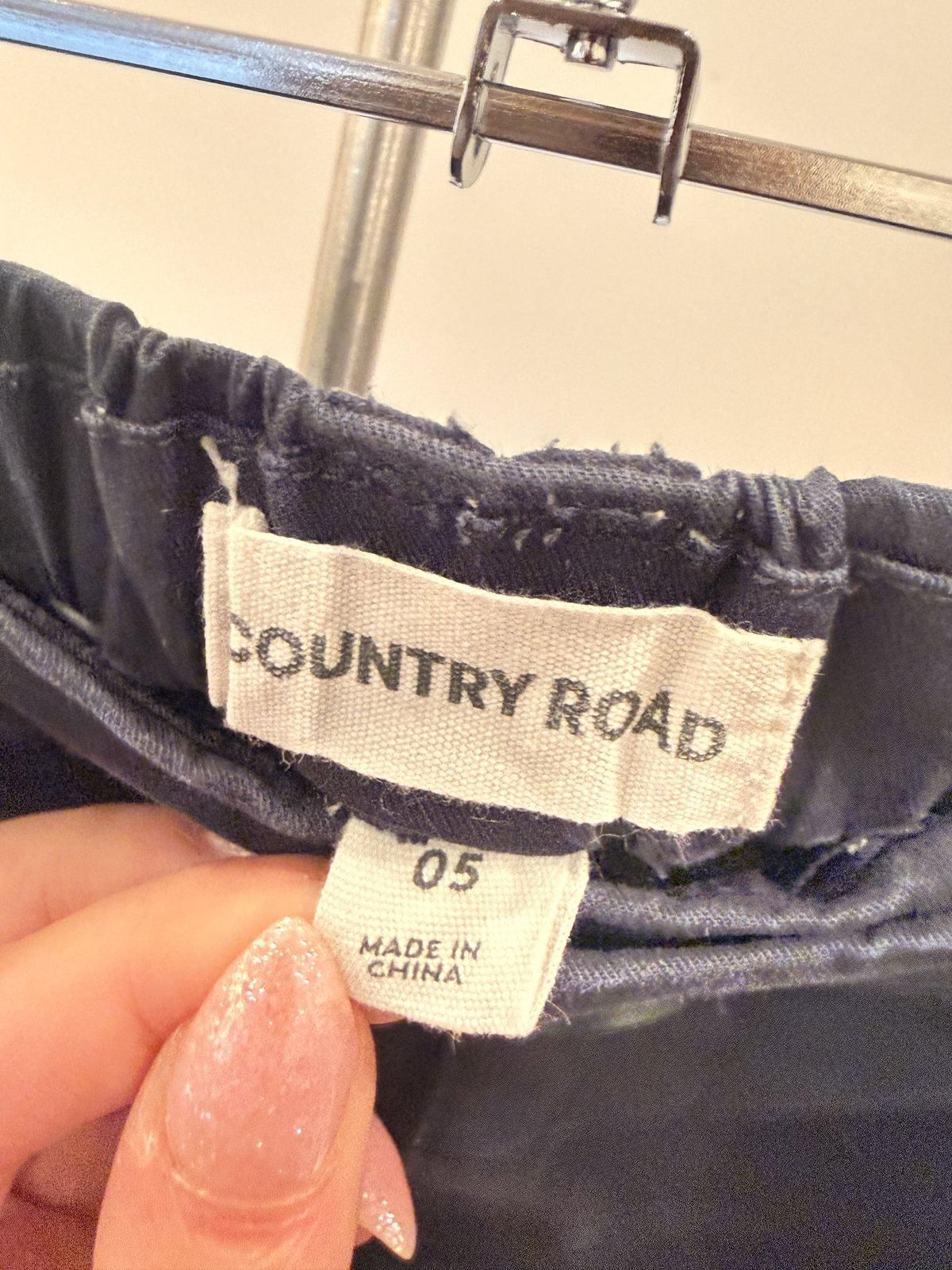 Country Road Girls Navy Chino Pants Size 5-6 - Image 2