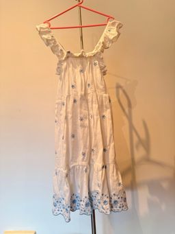 Target Girls' Tiered Broderie Midi Dress Size 6 White for rent on The Volte - image 1