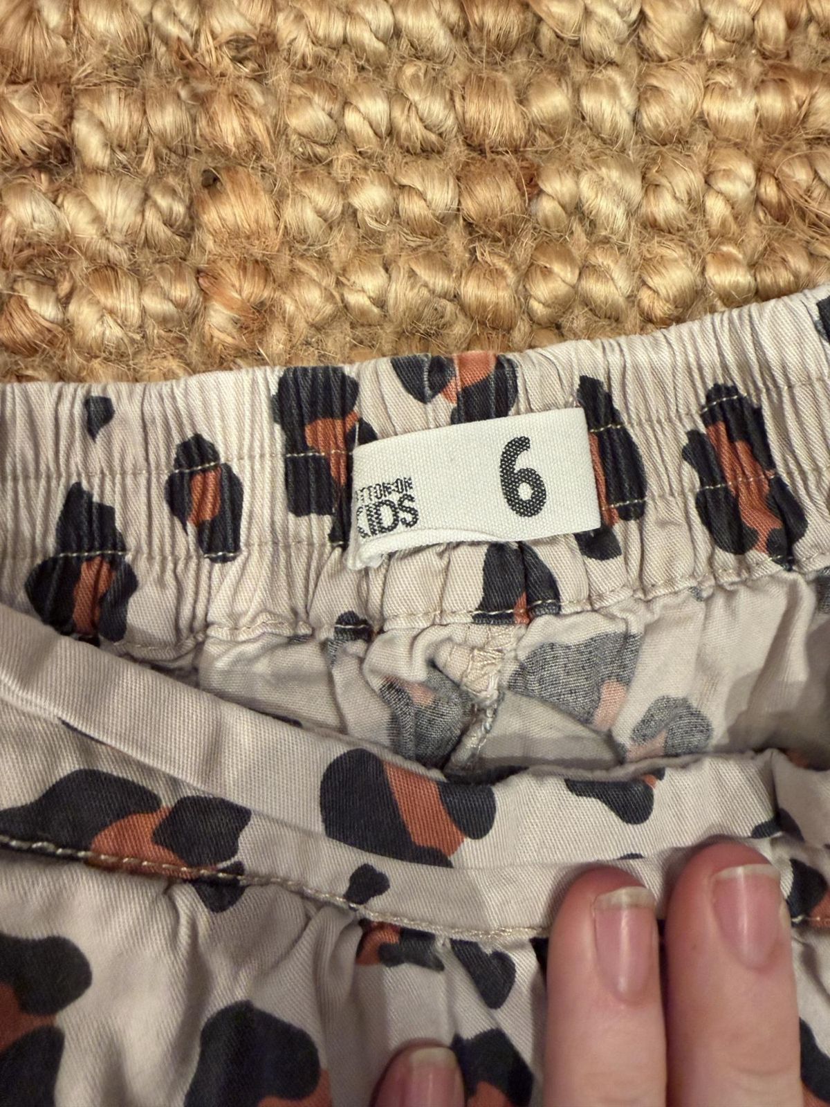 Cotton On Girls Leopard Print Shorts Size 6 for rent on The Volte - main image