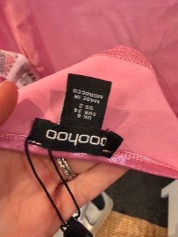 Boohoo Metallic Racer Crop Top Hot Pink Size 6 for rent on The Volte - image 3