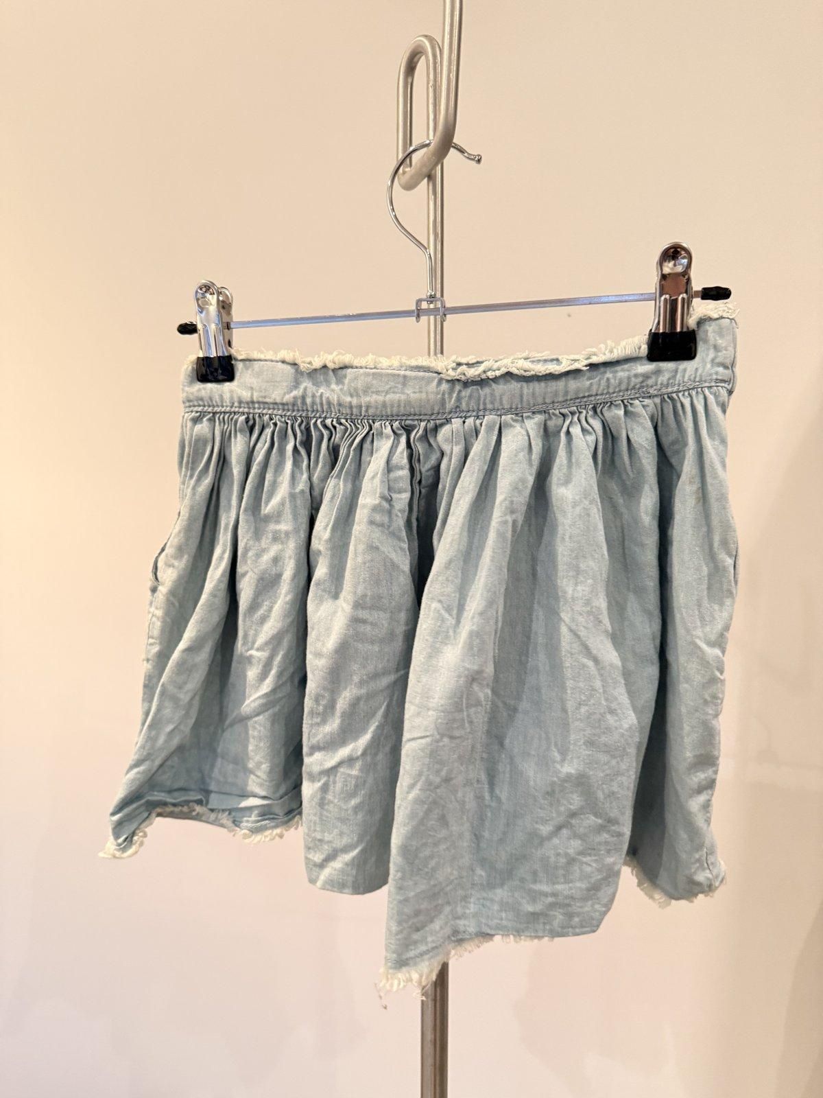 Cotton On Kids Blue Chambray Gathered Skirt Size 8 - Image 2