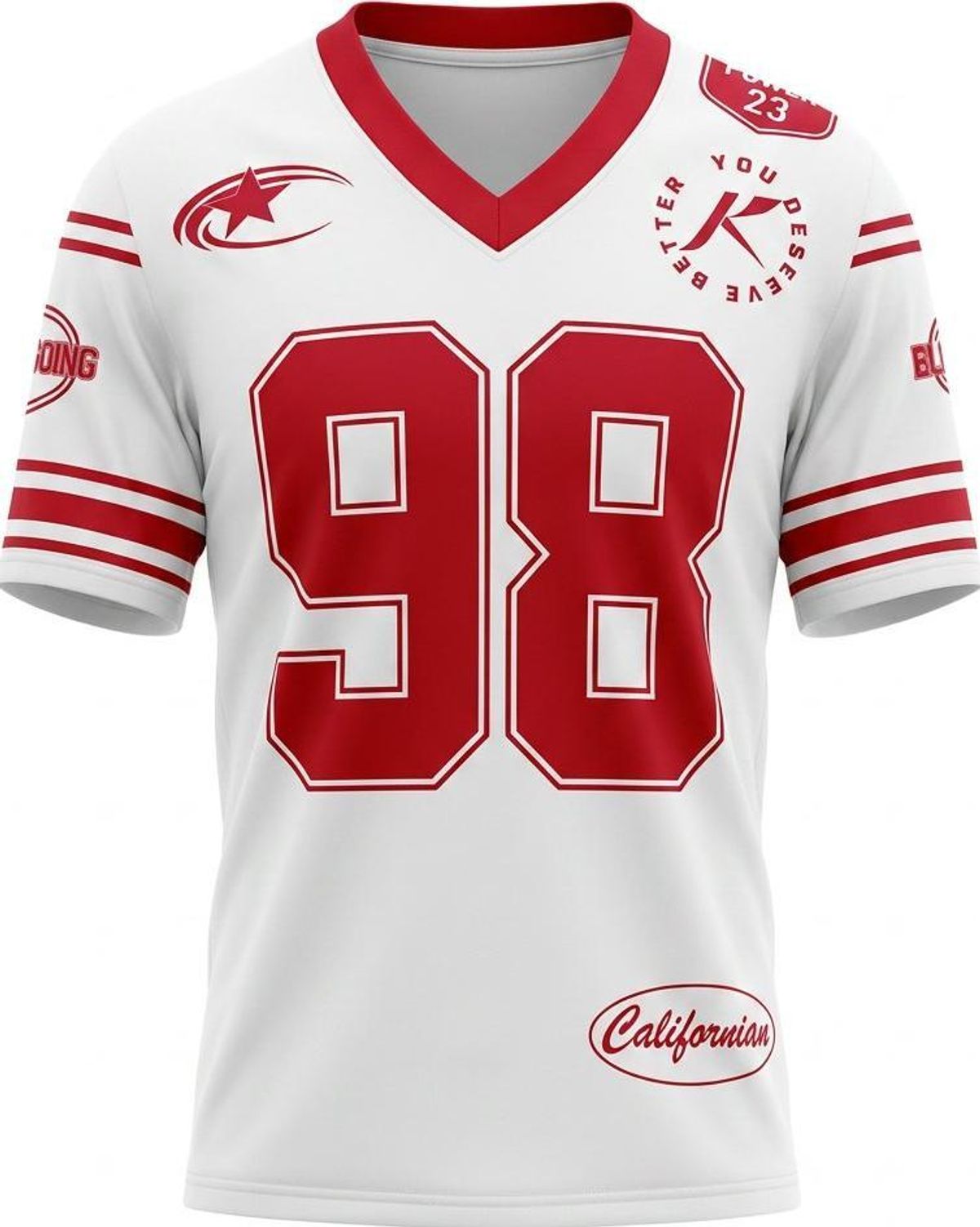 SHEIN Girls American Football Jersey #98 Size 14 - Image 1