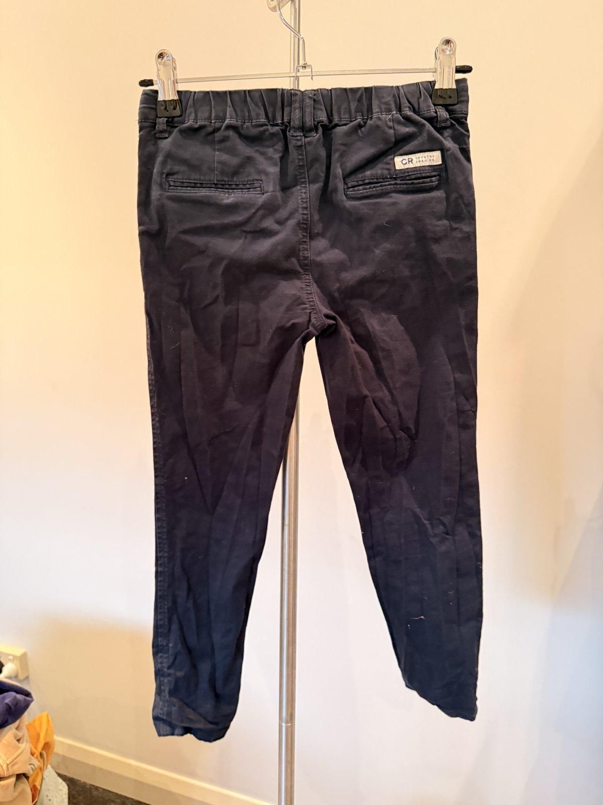 Country Road Girls Navy Chino Pants Size 5-6 - Image 1