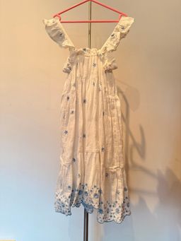 Target Girls' Tiered Broderie Midi Dress Size 6 White for rent on The Volte - image 4