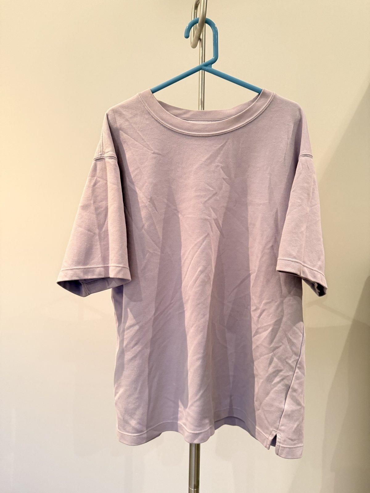 Uniqlo Girls' Oversized T-Shirt Size 15 Mauve - Image 1