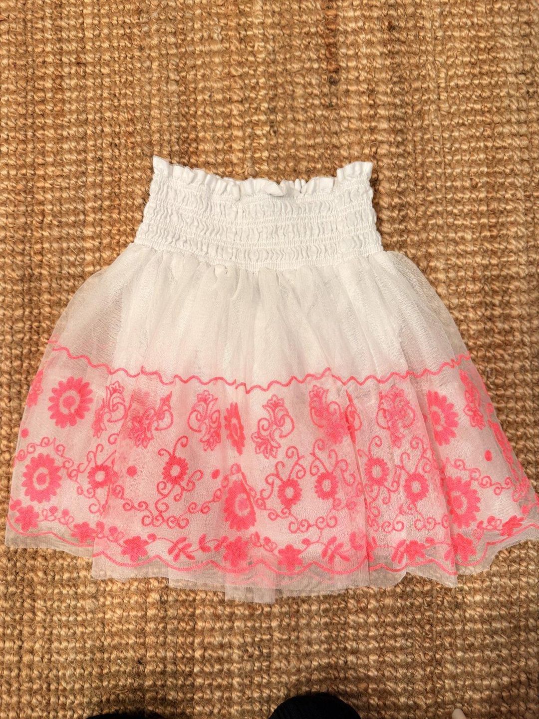 David Jones Girls Floral Embroidered Tulle Skirt Size 8 for rent on The Volte - main image