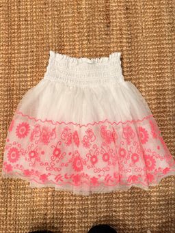 David Jones Girls Floral Embroidered Tulle Skirt Size 8 for rent on The Volte - image 1
