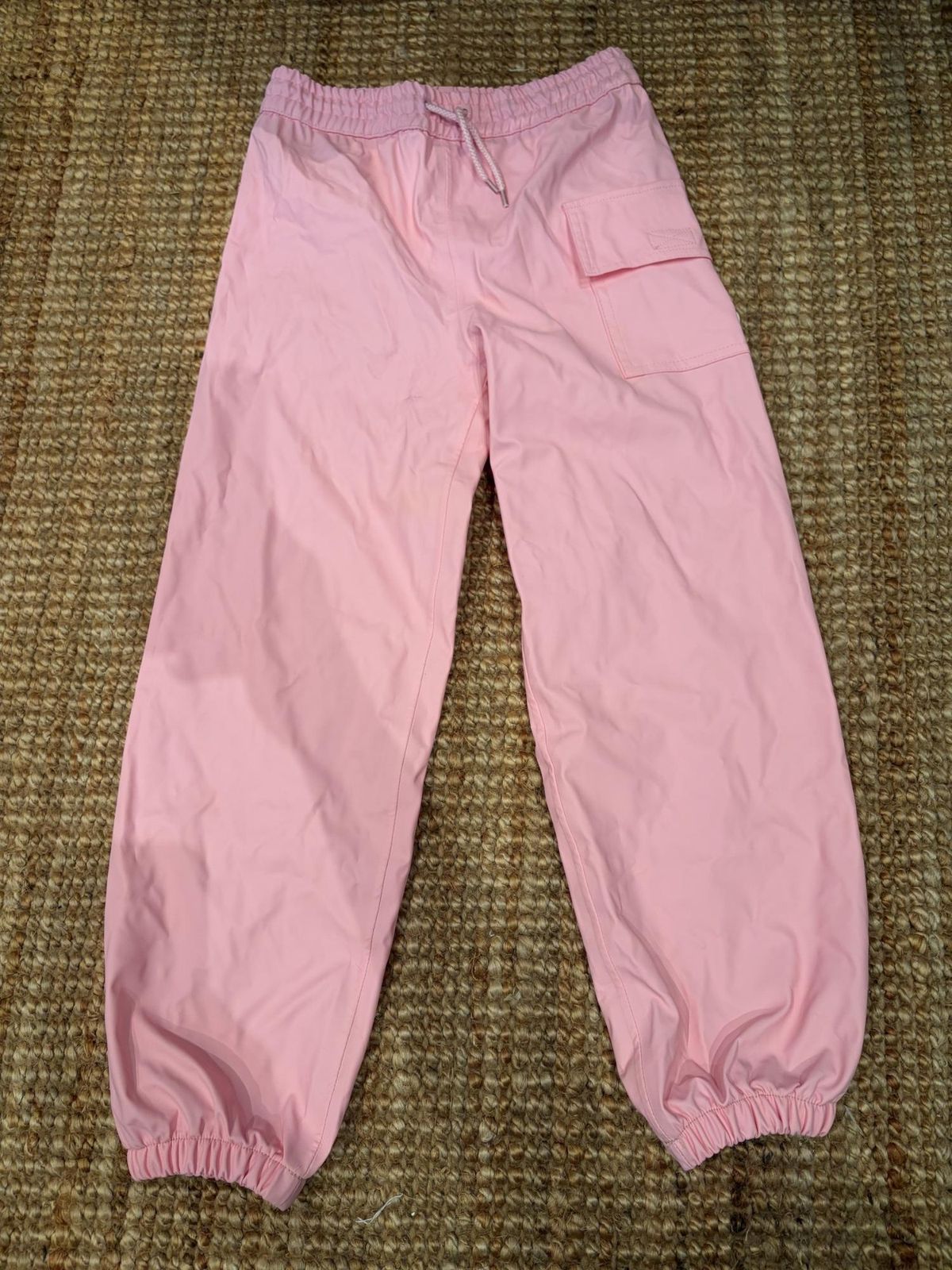 Hatley Girls' Pink Splash Rain Pants Size 8-9 - Image 2