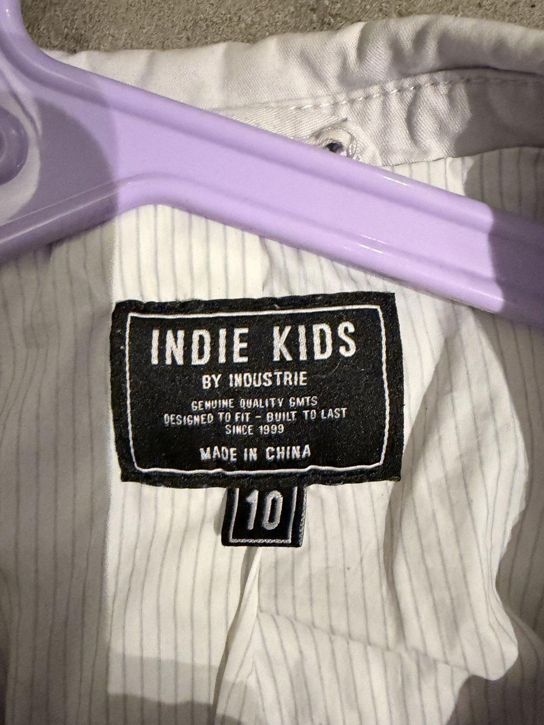 Indie Kids by Industrie Cotton Blazer Size 10 White for rent on The Volte - main image