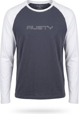 Rusty Women's Raglan Long Sleeve Tee Grey White Size 10 for rent on The Volte - image 1
