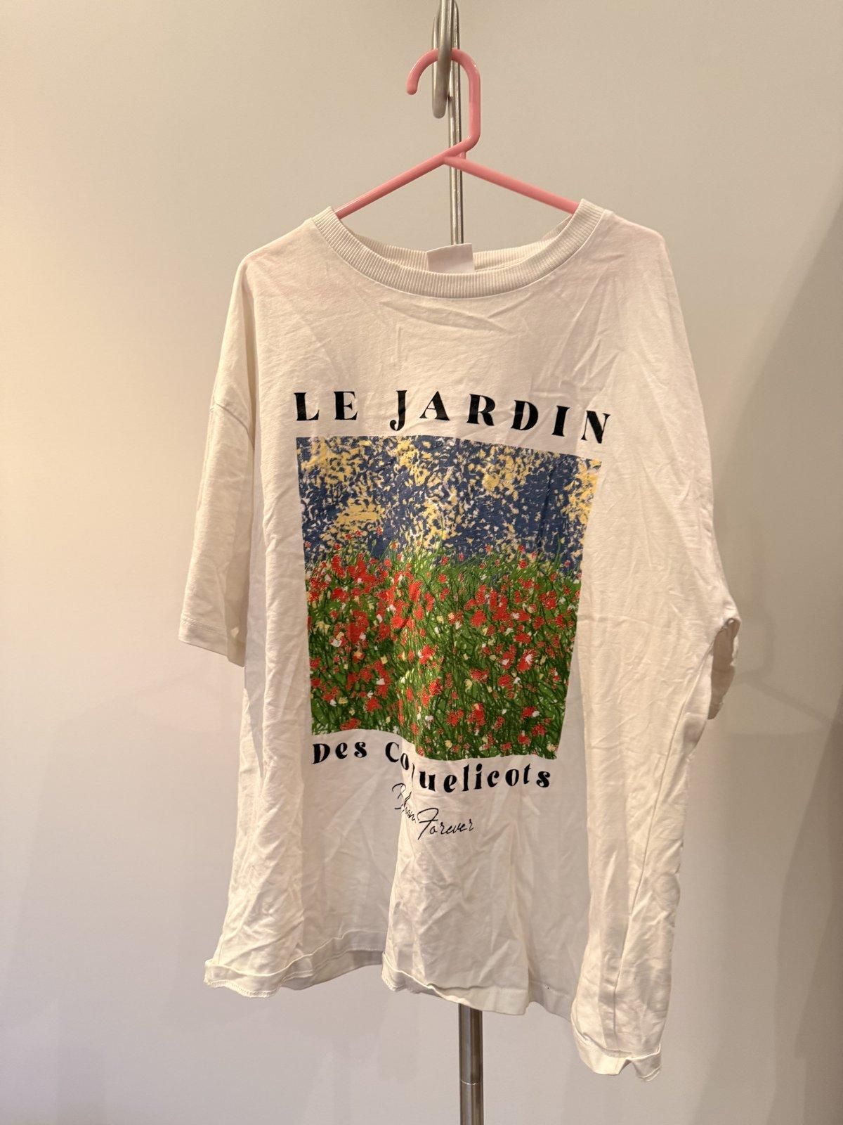 Zara Kids "Le Jardin Des Coquelicots" Graphic T-Shirt 11-12Y - Image 1