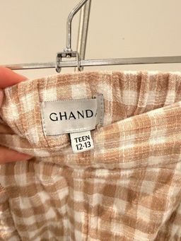 Ghanda Teen Chandi Gingham Ruffle Mini Skirt Beige 12-13Y for rent on The Volte - image 2
