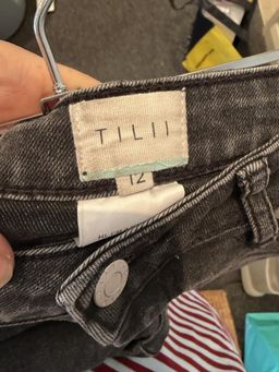 TILII Girls' Black Denim Cut-Off Shorts Size 12 for rent on The Volte - image 3