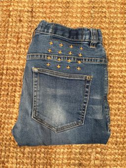 Ghanda Girls Denim Shorts Cut-Off Gold Embellishments 12-13Y for rent on The Volte - image 4