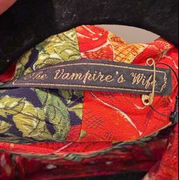The Vampire's Wife Hypnosis Pussy-bow Floral Mini Dress Red Size 8 for rent on The Volte - image 2