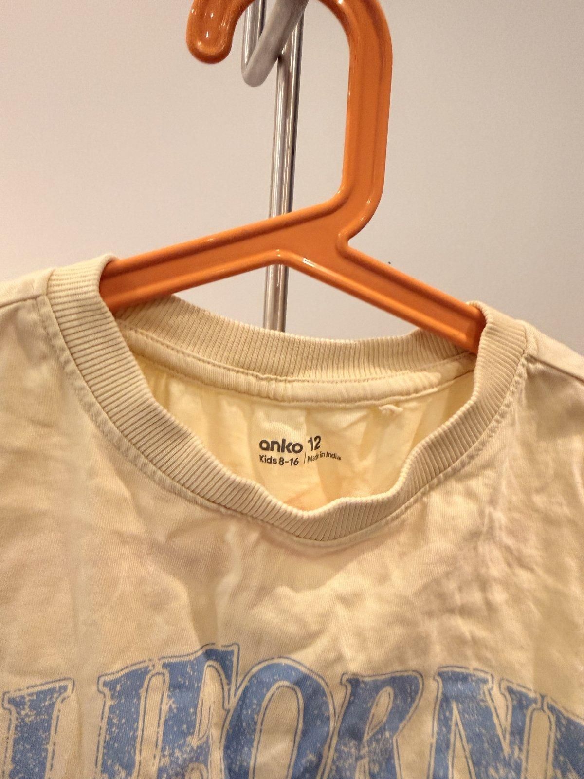 Anko Girls California Orange County Graphic T-Shirt Size 12 Yellow - Image 2