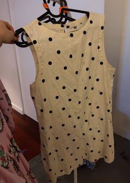 Cotton On Ivory Shift Dress Size 12 Knee Length for rent on The Volte - image 1