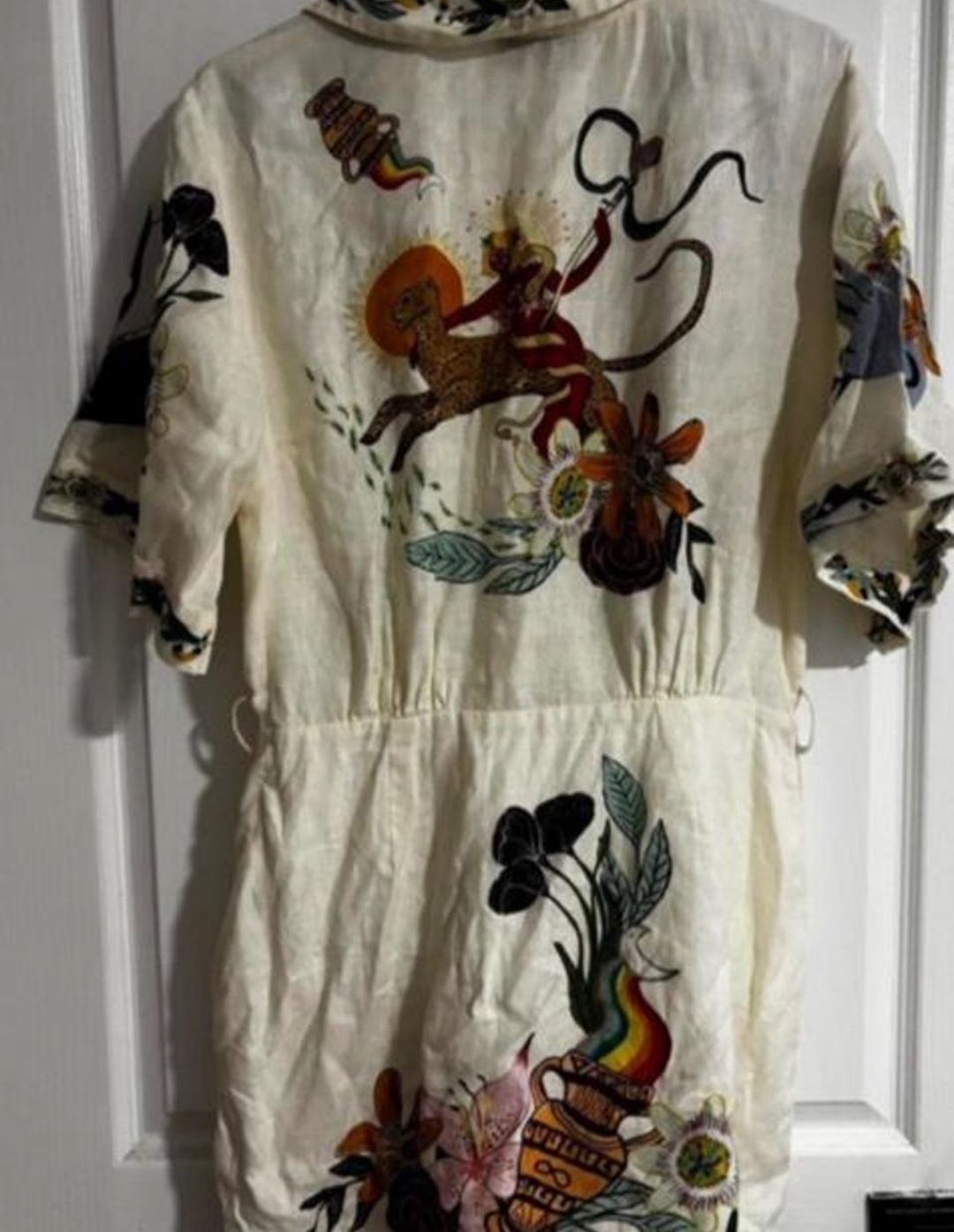 Alemais Meagan Mini Dress Ivory Size 12 for rent on The Volte - main image