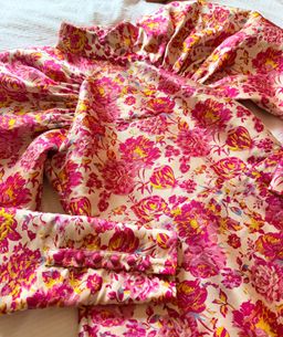 ROTATE Birger Christensen “Number 1" Floral-Jacquard Puff-Sleeve Mini Dress for rent on The Volte - image 5