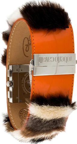 Roberto Cavalli Women's Wristwatch Mink Fur Leather Strap for rent on The Volte - image 2