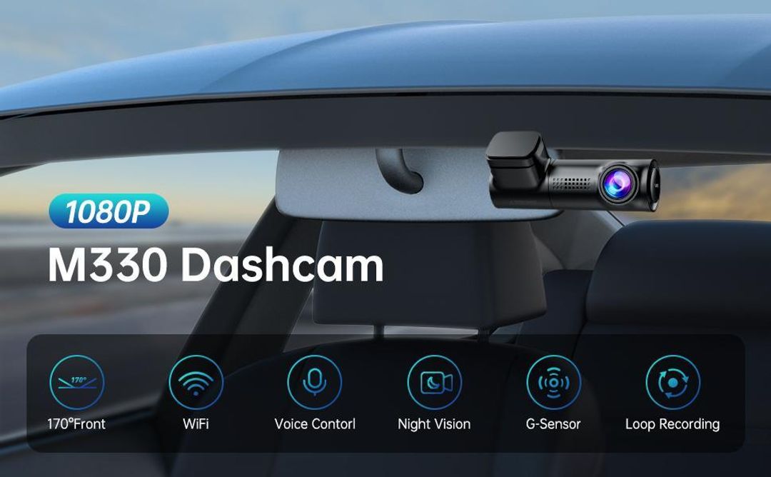 Azdome M330 Dashcam WiFi Night Vision Parking Mode for rent on The Volte - main image