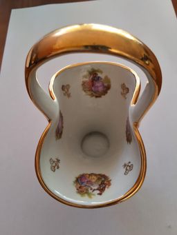 Limoges France Rococo Trinket Dish Gold Fragonard Painted for rent on The Volte - image 4