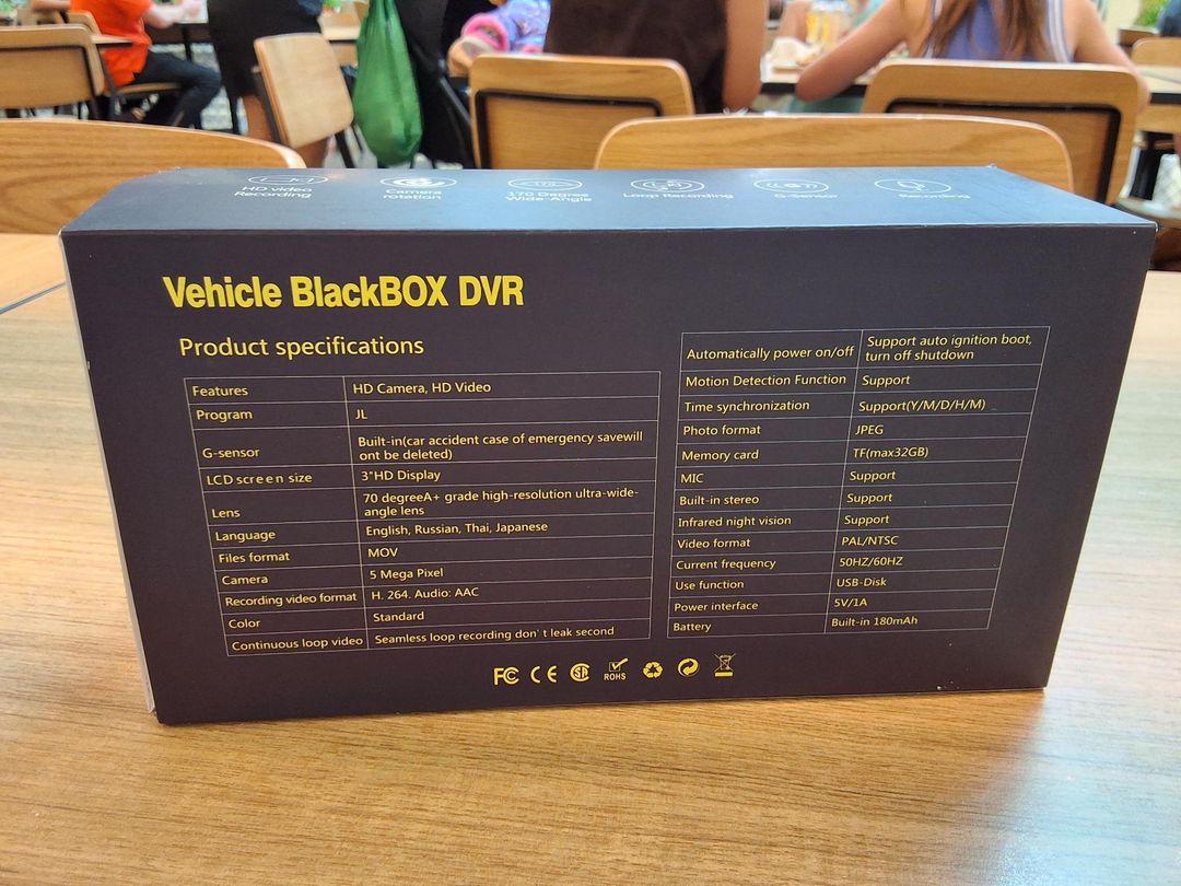 Vehicle Black Box DVR A68 Dual Camera Dashcam Night Vision for rent on The Volte - main image